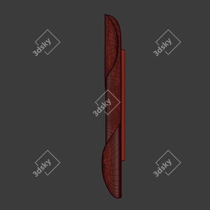 Elegant Torsade Wall Lamp 3D model image 3