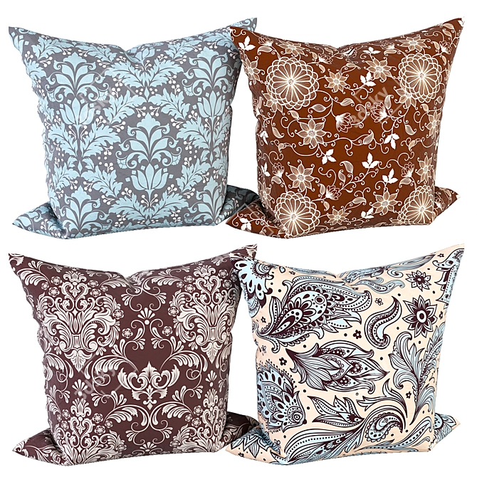 Luxury Pillow Set 2015 3D model image 1