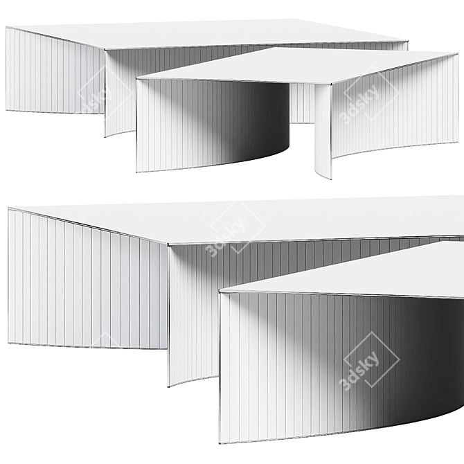 Sleek Void Coffee Table 3D model image 2