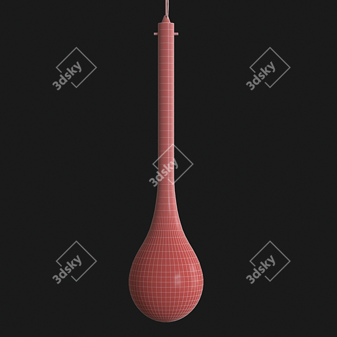 Modern Splash Suspension Lamp 3D model image 2