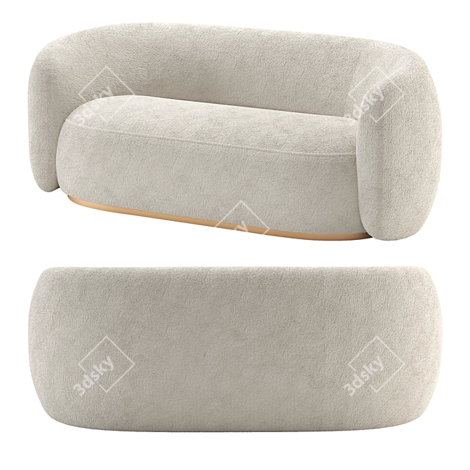 Luxury Eichholtz ROXY Sofa: 5 Colors, High-Quality Textures 3D model image 2