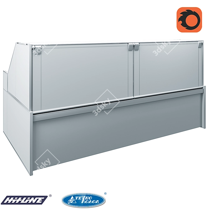 Missouri MC 120 Deli PS 130-DBM: Elite Refrigerated Display 3D model image 3