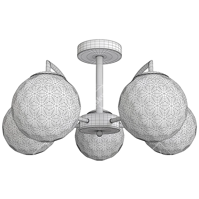 Eurosvet Eden Ceiling Chandelier 3D model image 2