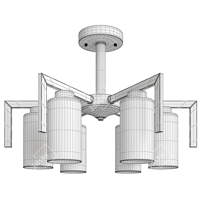 Eurosvet Palio 2013 Loft Ceiling Chandelier 3D model image 2