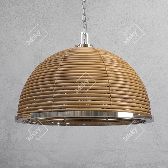 Tropical Steel Carayes Pendant 3D model image 3