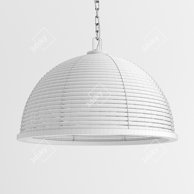 Tropical Steel Carayes Pendant 3D model image 4