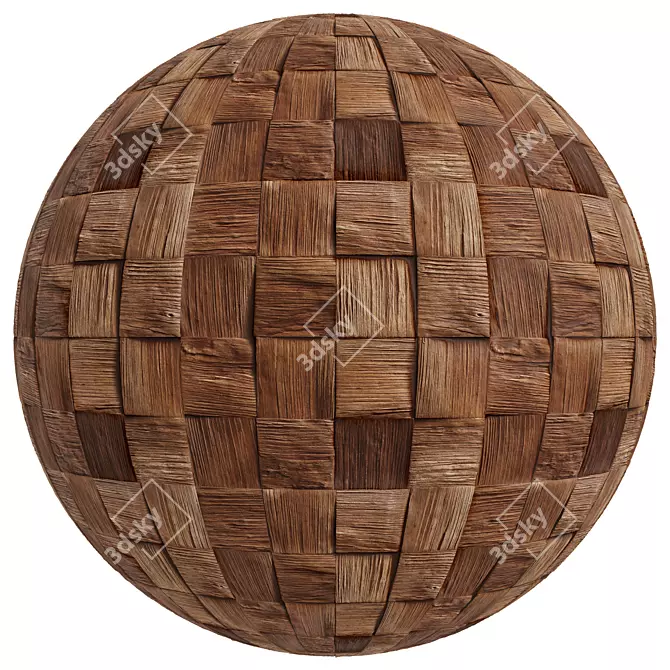 Wood Panel 3Mat 4K Seamless 3D model image 4