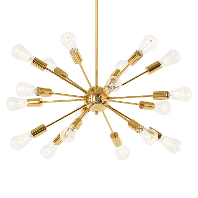 Bryce Large Contemporary Chandelier 3D model image 1