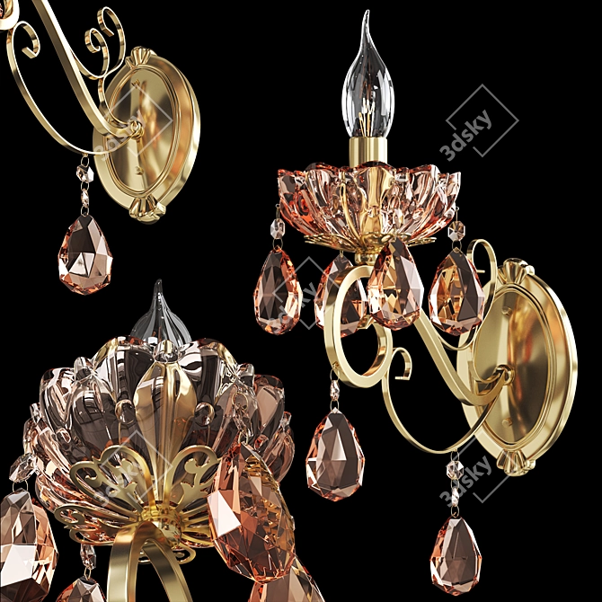 Eurosvet Escada Chandelier 3D model image 1