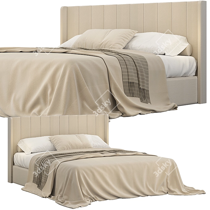 Elegant Rh Modena Vertical Bed 3D model image 1