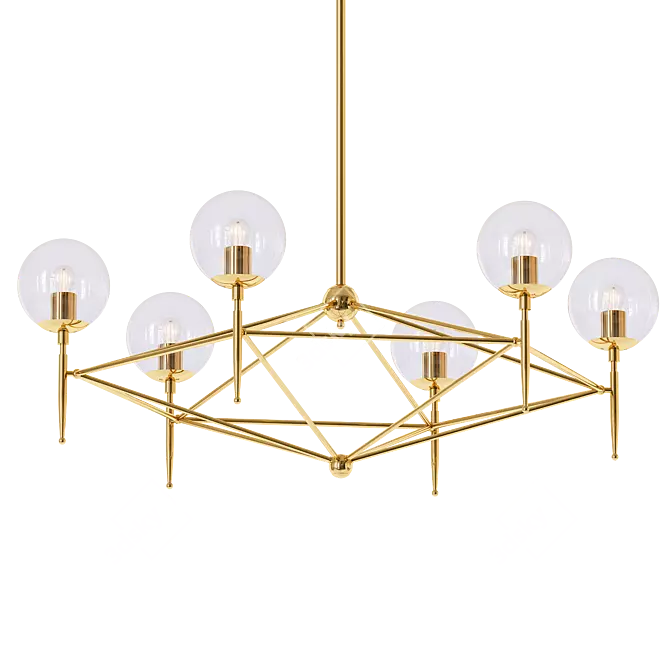 Ivy Bronx Eastbourne 6-Light Chandelier 3D model image 1