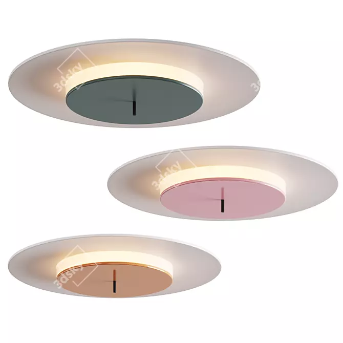 5 Color Ceiling Lamp: Stylish and Affordable 3D model image 1