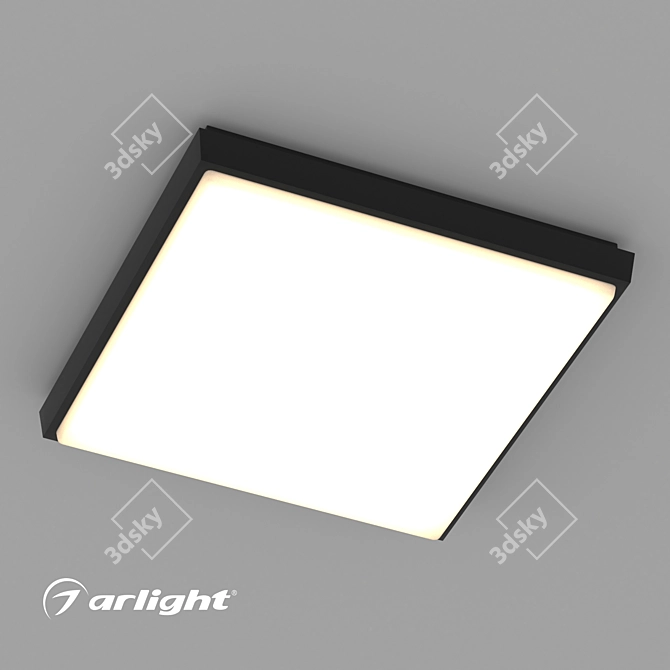 Matte Diffused LED Luminaire for Wall and Ceiling - LGD-AREA 3D model image 1