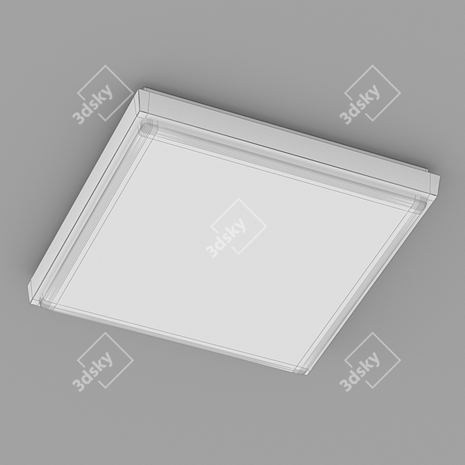 Matte Diffused LED Luminaire for Wall and Ceiling - LGD-AREA 3D model image 2