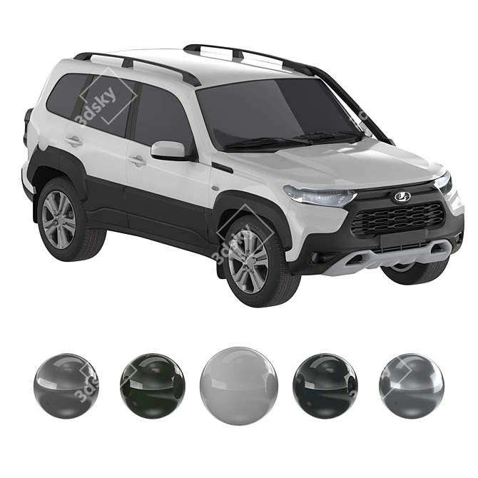 Lada Niva Travel: Off-road Adventure 3D model image 2