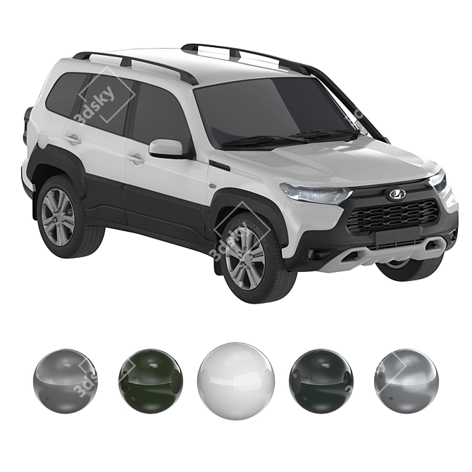 Lada Niva Travel: Off-road Adventure 3D model image 6