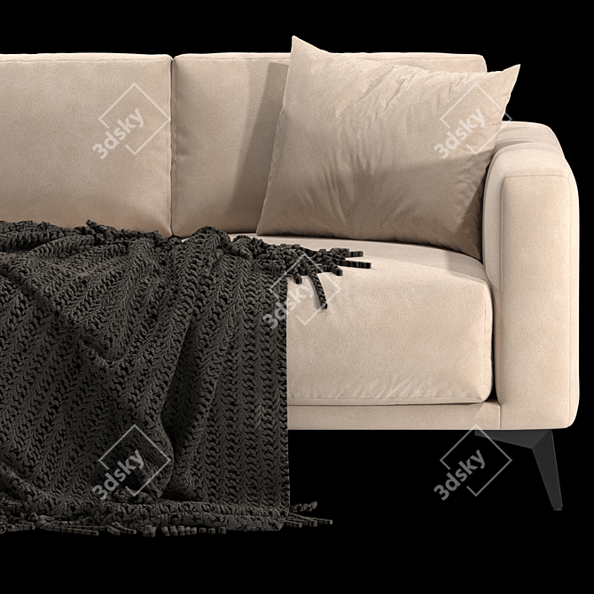 Volga Factory Sofa: Comfort meets Style 3D model image 5