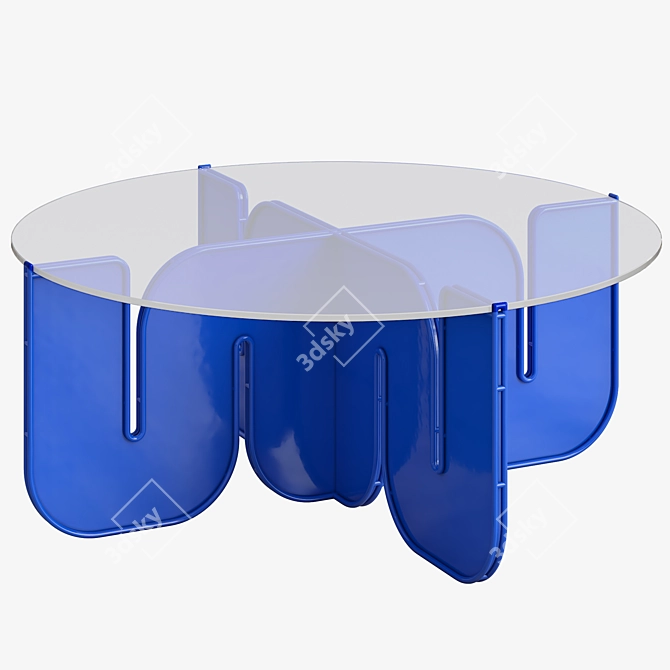 Modern Wave Table: Versatile & Stylish 3D model image 1