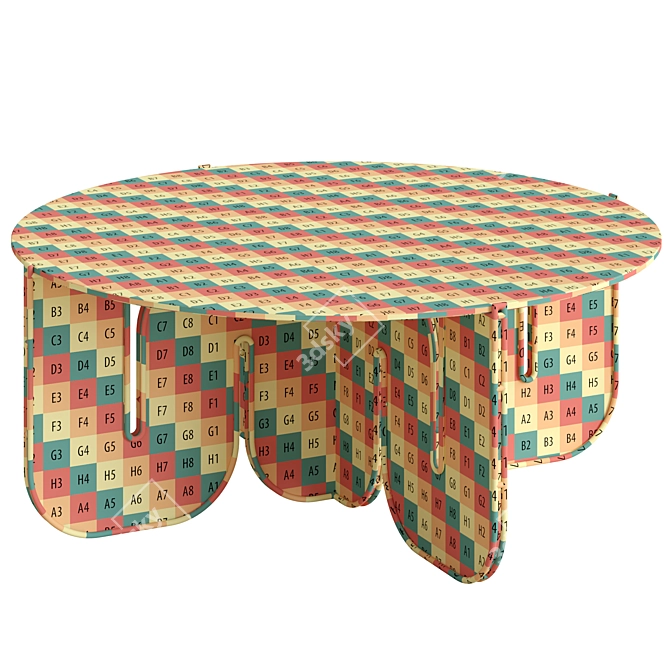 Modern Wave Table: Versatile & Stylish 3D model image 3