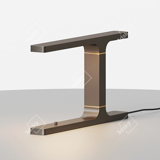 Elegant Beam LED Table Lamp 3D model image 2