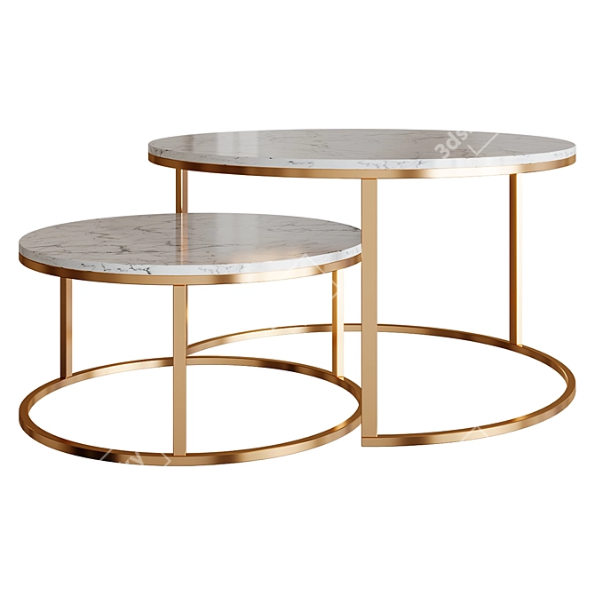 Calder Coffee Table: Elegant and Functional 3D model image 1