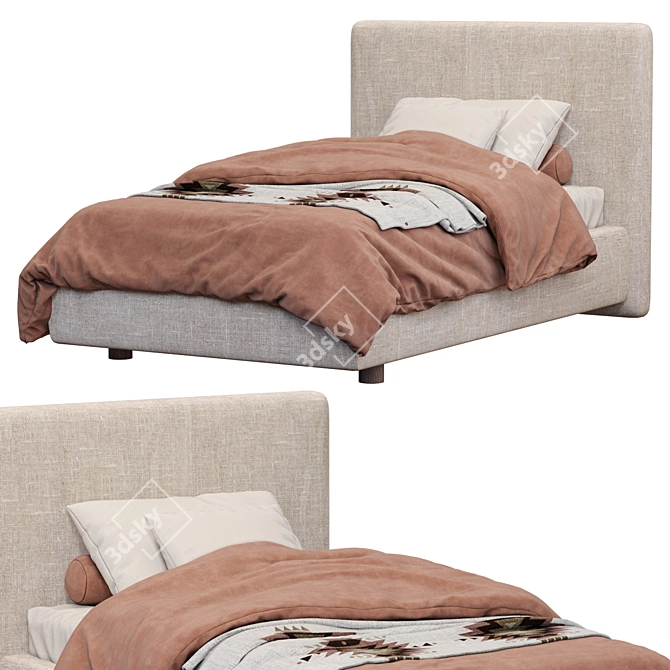 Arca Bed: Sleek and Stylish Sleeping Solution 3D model image 2