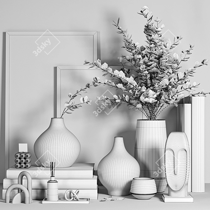 Elegant Decor Set - Vol023 3D model image 5