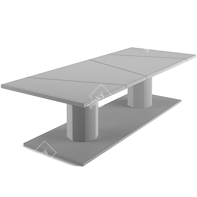 Fendi Casa Bristol Chair & Bernini Table Set 3D model image 5