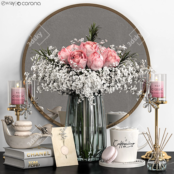 Elegant Decor Set - 2015 3D model image 1