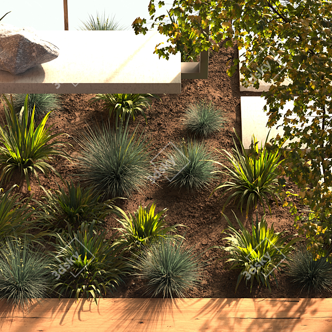 Nature's Haven: Backyard Garden Kit 3D model image 5