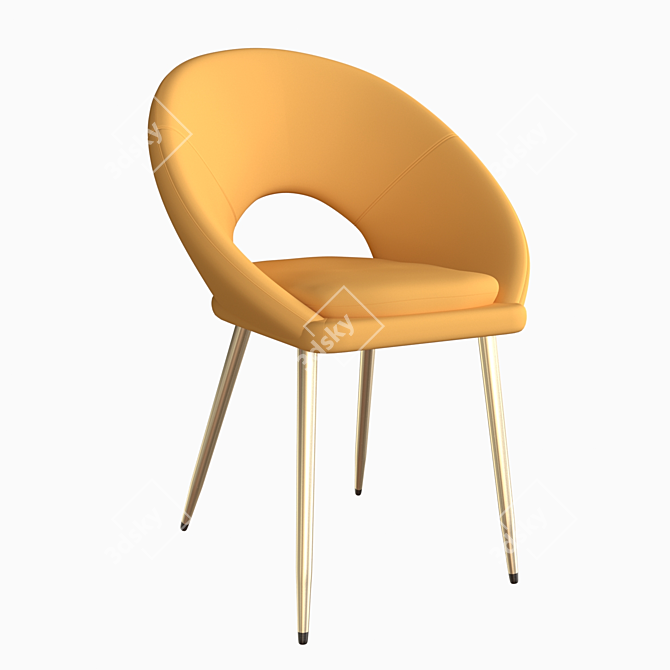 Modern KENZIE Chair: Stylish Comfort in a Compact Design 3D model image 2