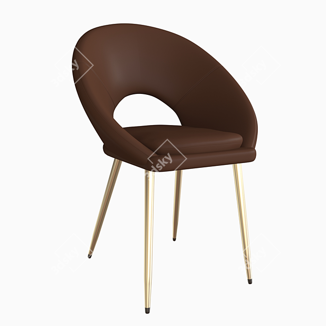 Modern KENZIE Chair: Stylish Comfort in a Compact Design 3D model image 3