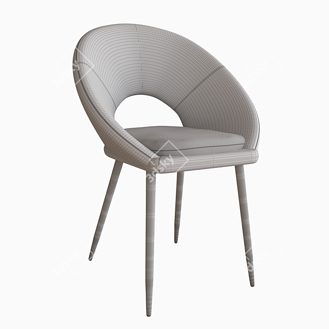 Modern KENZIE Chair: Stylish Comfort in a Compact Design 3D model image 5