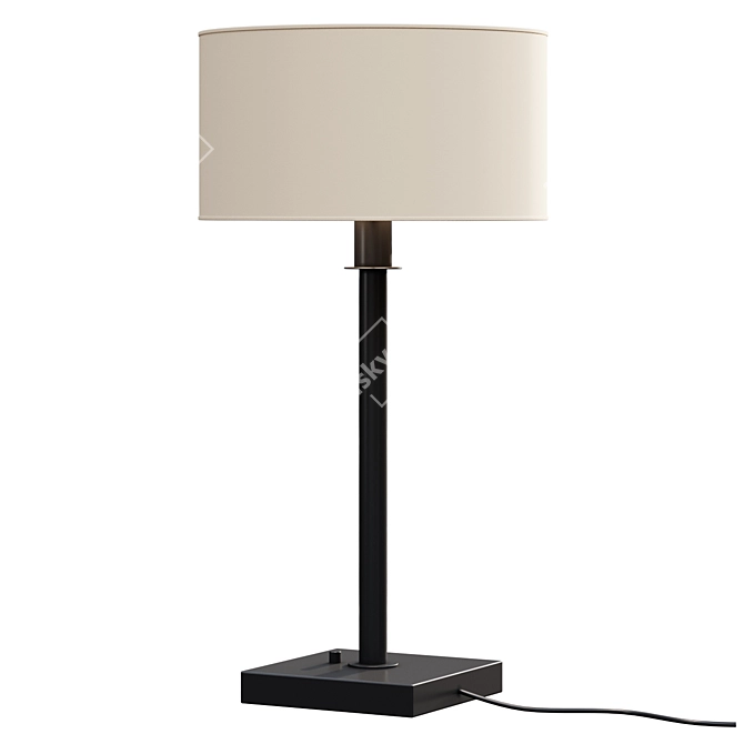 Modern Bronze Desk Lamp 3D model image 1