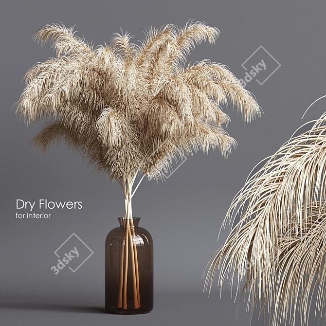 Dried Flower Decor - Fragrant and Delicate 3D model image 1