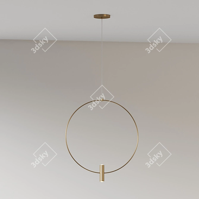 Elegant Layla Pendant Light - Modern Charm 3D model image 3