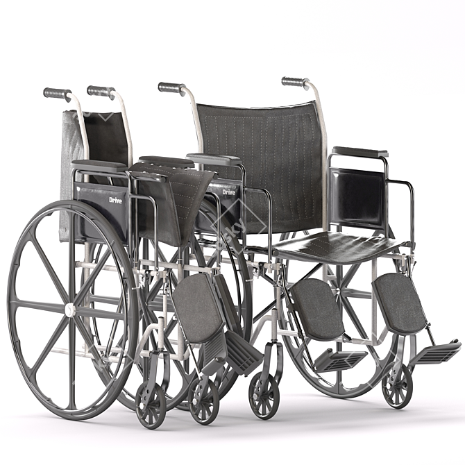 Silver Sport 2 - Foldable Wheelchair 3D model image 1