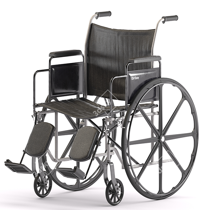 Silver Sport 2 - Foldable Wheelchair 3D model image 2