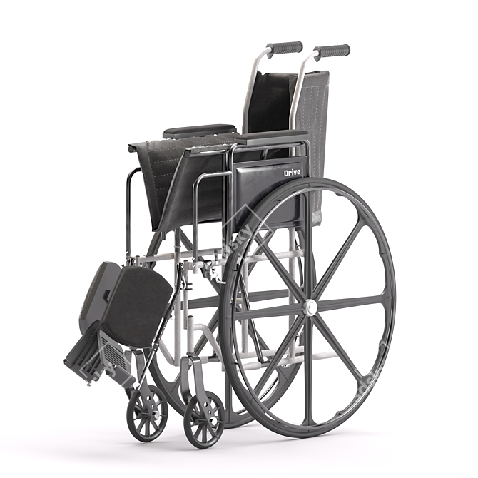 Silver Sport 2 - Foldable Wheelchair 3D model image 3