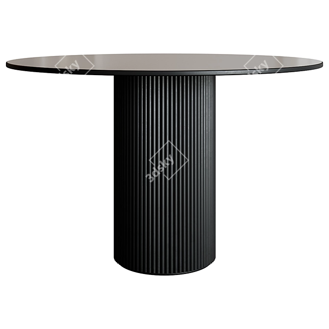 Modern Oliver Dining Table 3D model image 1