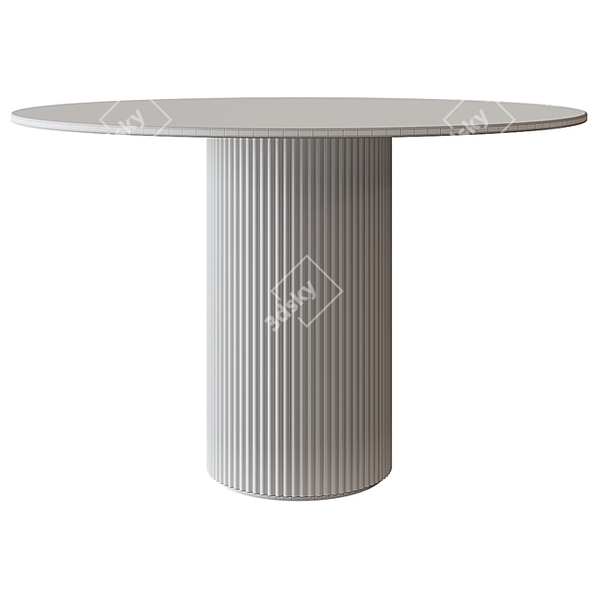 Modern Oliver Dining Table 3D model image 2