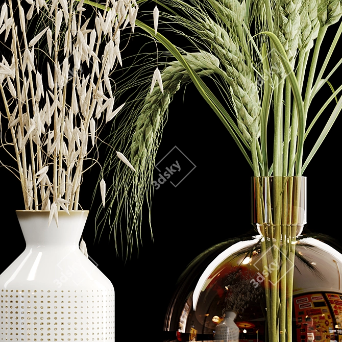 Elegant Dry Plant Set: V-Ray/Corona 3D model image 5