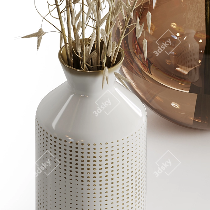 Elegant Dry Plant Set: V-Ray/Corona 3D model image 15