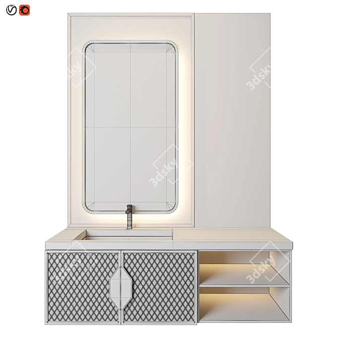 Luxury Bathroom 15: Elegant Design, High Quality 3D model image 2