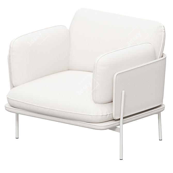 Heavenly Lounge Chair 3D model image 3