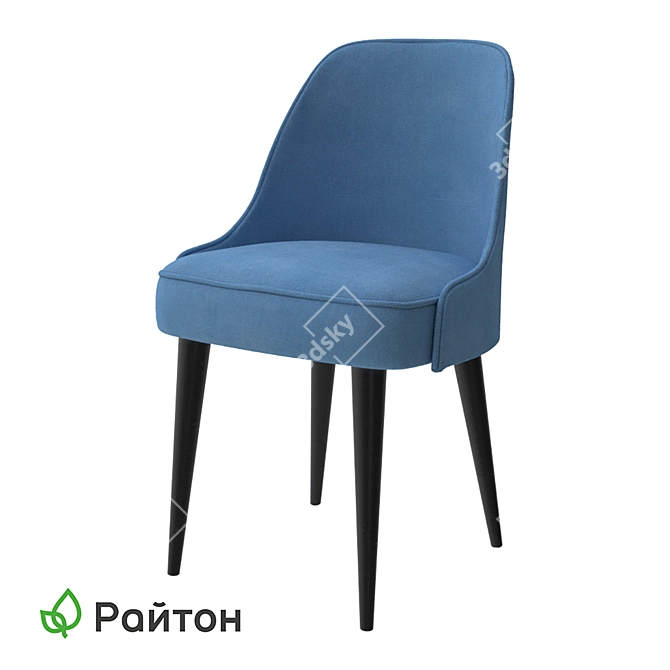 Compact and Stylish Chair for Comfortable Seating 3D model image 3