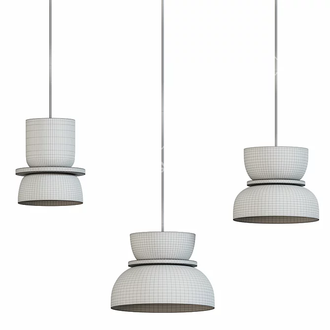 Sustainable Polka Pendant Light 3D model image 2