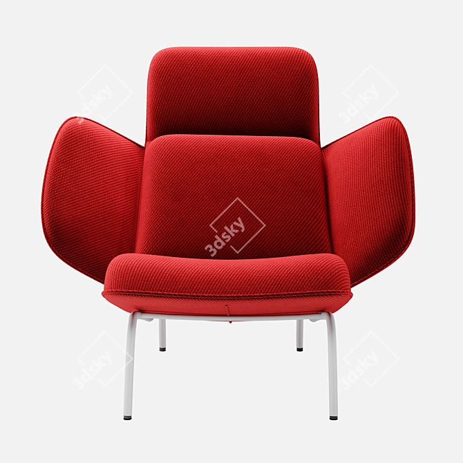 Cozy Embrace Chair 3D model image 2