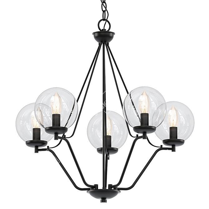 LNC Ellan 5-Light Chandelier 3D model image 1