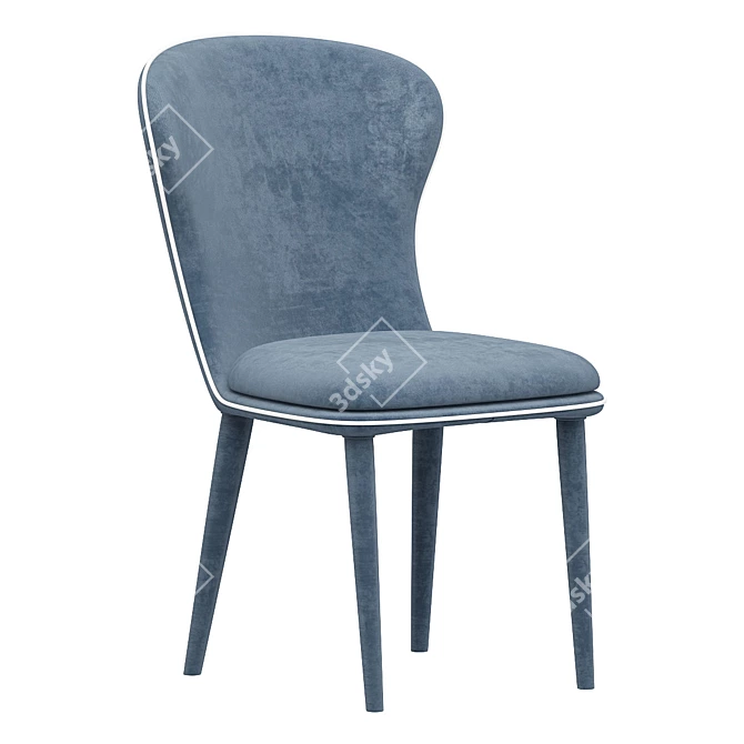 Sleek and Chic: Santorini Chair 3D model image 1